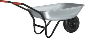 vidaXL Talicska Ezüst és Fekete 133 x 62,5 x 58 cm Acél