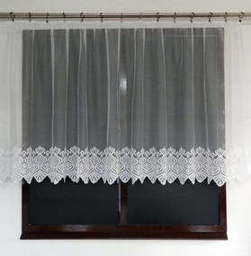 Mg Függöny jacquard 628/47 Fehér 280x110cm Kész Szalaggal K