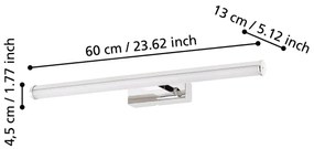 Eglo 97082 - LED Fürdőszobai tükörmegvilágító VADUMI 1xLED/11W/230V