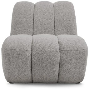 Világosszürke buklé fotel Janissaire – Bobochic Paris