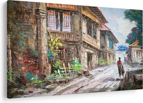 Fülöp-szigeteki falu képe, Ázsia (90x60 cm)