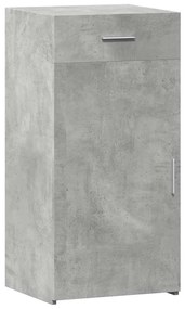 betonszürke szerelt fa tálalószekrény 45 x 42,5 x 93 cm