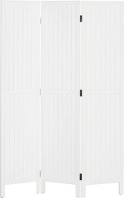HOMCOM 3-panelos Összecsukható Szobakülönítő 120x1.8x170 cm Nappali, Hálószoba, Iroda Stílusos Fehér | Aosom
