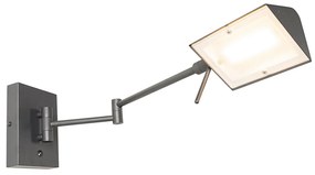 Design fali lámpa fekete, beépített LED-del, dimmerrel - Notia