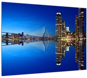 Kép - éjszaka Rotterdam (70x50 cm)