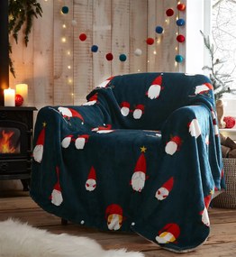 Mikulás Meleg Karácsonyi Takaró Pléd Sherpa Manó