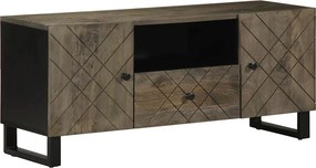 vidaXL fekete tömör mangófa TV-szekrény 105 x 33 x 46 cm