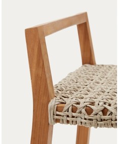 Natúr színű tömörfa kerti bárszék Giverola – Kave Home