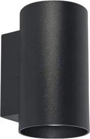 Okos dizájn fali lámpa fekete, 2 Wifi GU10-zel - Sandy