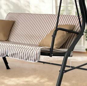 Kerti hinta 3 személyre - bézs