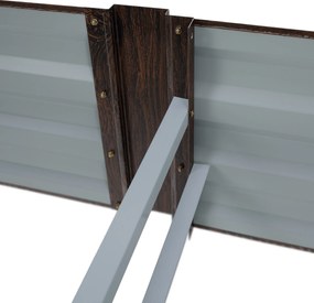 Magasított virágágy, barna, acél, NONKY TYP 6