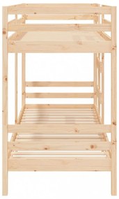 tömör fenyőfa emeletes ágy matrac nélkül 90 x 200 cm