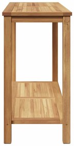 Dohányzóasztal tárolóval Barna 110 x 40 x 45 cm Tömör tíkfa