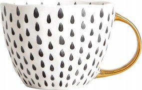 Sidi fekete könnycseppes bögre arany füllel 0,48 l Homla