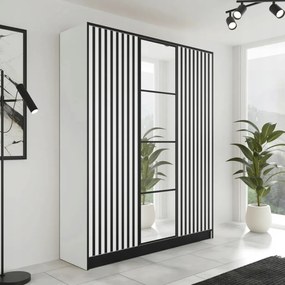 Eden2 3D Gardróbszekrény 156,4cm, Fehér