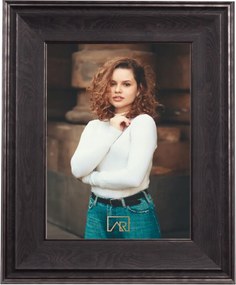 Képkeret 18x24 széles keret fekete rusztikus