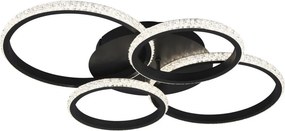 TRIO R67364132 CIRES Modern LED Mennyezeti Lámpa Fekete LED IP20
