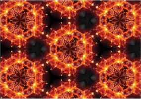 Fotótapéta flizelina Mandala Tűz Energia Absztrakt Design 368x254 +ragasztó