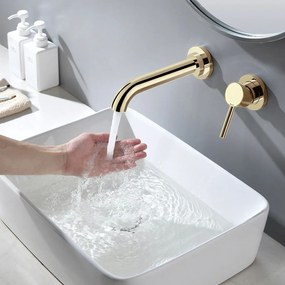 Falra szerelhető csaptelep Rea Lungo gold + box