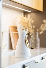 Fehér-aranyszínű termosz 1 l Alessia – Vialli Design