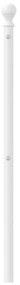 fehér fém fejtámla 150 cm