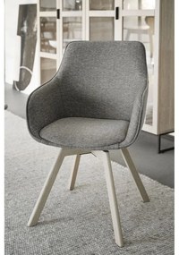 Bézs kárpitozott étkezőfotel szett 2 db-os Alison – Rowico