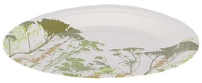 Mezei virág mintás papírtányér, 8 db-os, 18 cm átmérőjű