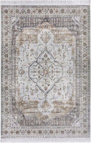 Szőnyeg 95x140 nappaliba,hagyományos klasszikus barna-krém mintás