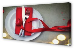 Canvas képek Szív könnyű vacsora 125x50 cm