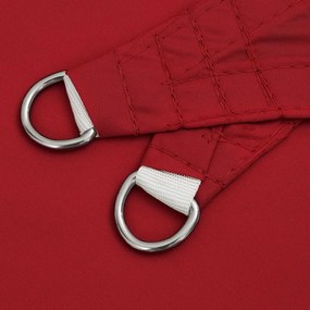 piros téglalap alakú oxford-szövet napvitorla 2,5 x 4,5 m
