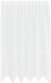 Függönyök függönyökkel Virágos Fehér 150 x 140 cm Poliészter
