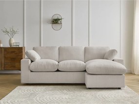 Bézs kordbársony sarokkanapé Belair – Bobochic Paris