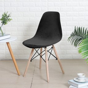 Kis KagylószékHuzat (bársonyos, fekete)