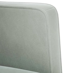 világosszürke bársony loveseat kanapé 111 cm