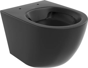 Mexen Lena perem nélküli WC-csésze, fekete matt - 3322XX85