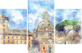 Kép - Santa Maria di Loreto temploma, Róma, Olaszország (90x60 cm)