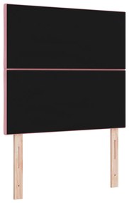 Rózsaszín Fejtámla Gyémánt Blokkokkal 90 cm Bársony, Rózsaszín Fejtámla Gyémánt Blokkokkal 180 cm Bársony