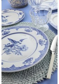 26 részes étkészlet fehér/kék/porcelán