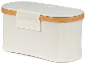 G21 tárolódoboz 30 x 15 x 15 cm, bambusz, fedéllel, bézs