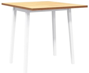 Fehér tömörfa gumi étkezőasztal