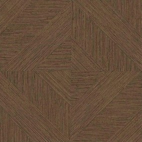 Decoprint Imani Antigua sötétbarna geometrikus texturált vlies tapéta – IM28012