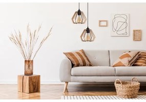 Csillár zsinóron BERGO 2xE27/60W/230V fekete