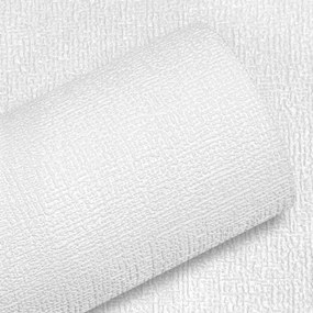 Öntapadós Tapéta Bárány Fehér Lenvászon Szövet 2,8m x 50cm 3D Szerkezet