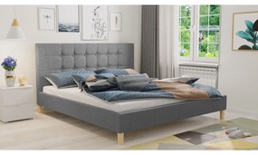 Franciaágy 180 cm Marona (szürke) (ágyráccsal). 1104389