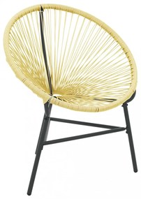 bézs polyrattan kerti Acapulco szék