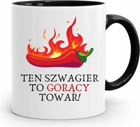 Sógornak Fekete Bögre Születésnapi Ajándék fényképes nyomtatással