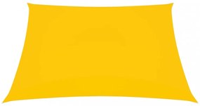 sárga téglalap alakú oxford-szövet napvitorla 3,5 x 4,5 m