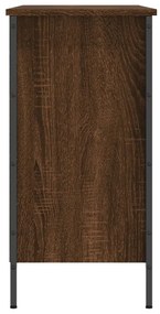 barna tölgyszínű szerelt fa cipősszekrény 100x35x70 cm