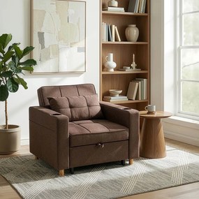 Dönthető fotel barna, SOLOR