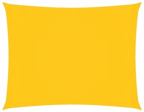 sárga téglalap alakú oxford-szövet napvitorla 3,5 x 5 m